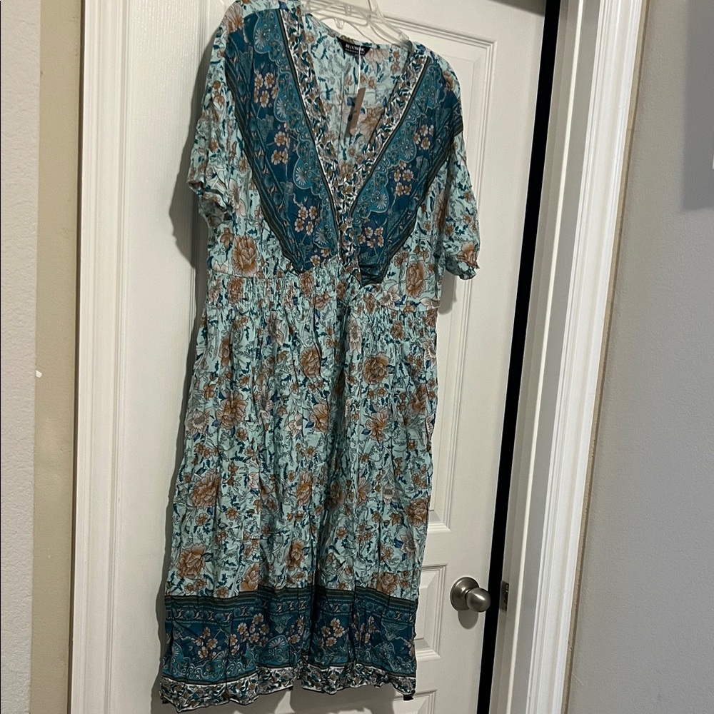 NWT Bloomchic Floral Print SS Dress